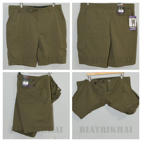 Gerry‎ Men's Venture Shorts  Color: Green ( Fatigue Olive) - Picture 1 of 9